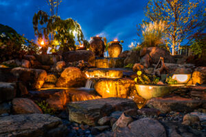 Pond Lighting with PondMAX for fall and winter pond care